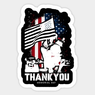 Thank You - memorial day Sticker